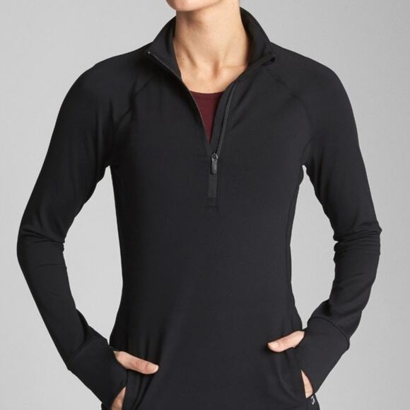 Gap Fit Black Colorblock Print Jacket - Picture 2 of 8